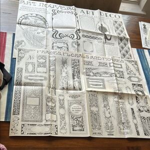 Cora Crea crafts Vintage Art Nouveau and Art Deco Prints bundle of 2